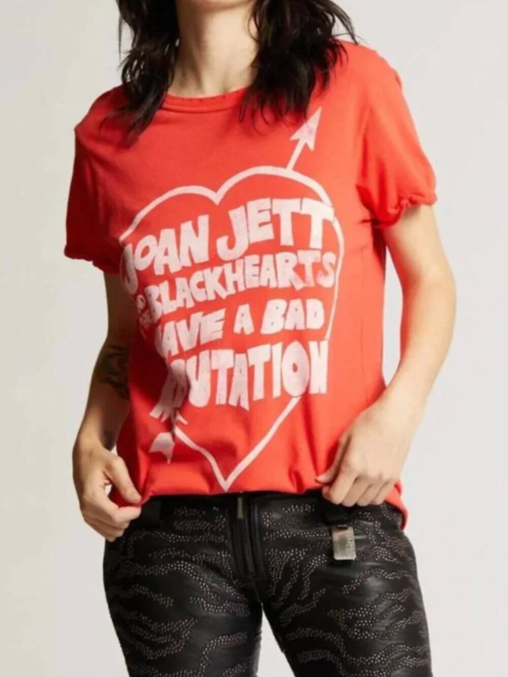 Recycled Karma Joan Jett Graphic Band Tshirt Size Medium